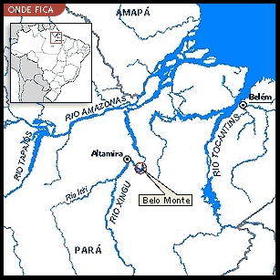 Mapa de Belo Monte