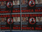 Cartaz argentino contra a impunidade em relao  assassinatos por motivaes polticas. <br/> <br/> Palavras-chave: direito, cidadania, movimentos sociais.